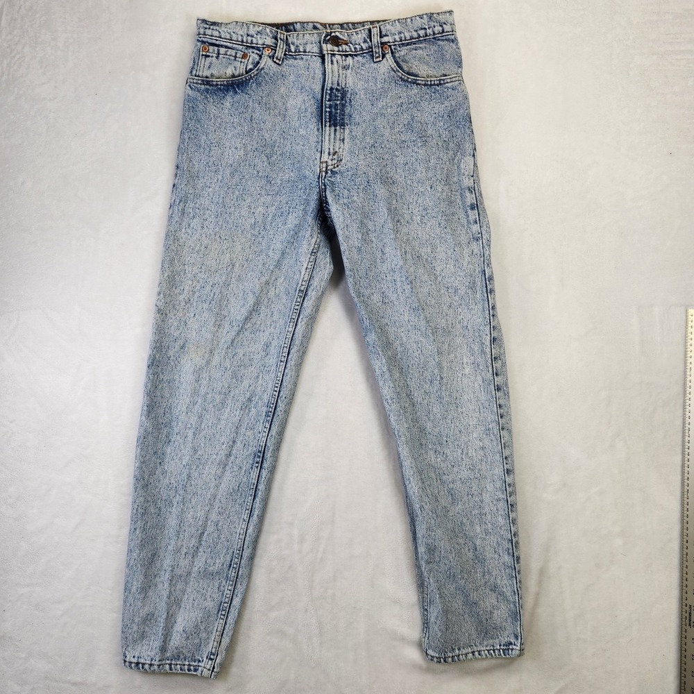 Vintage Levis 550 Jeans Mens 36x32‎ USA Made Acid Wash Relaxed Fit Denim